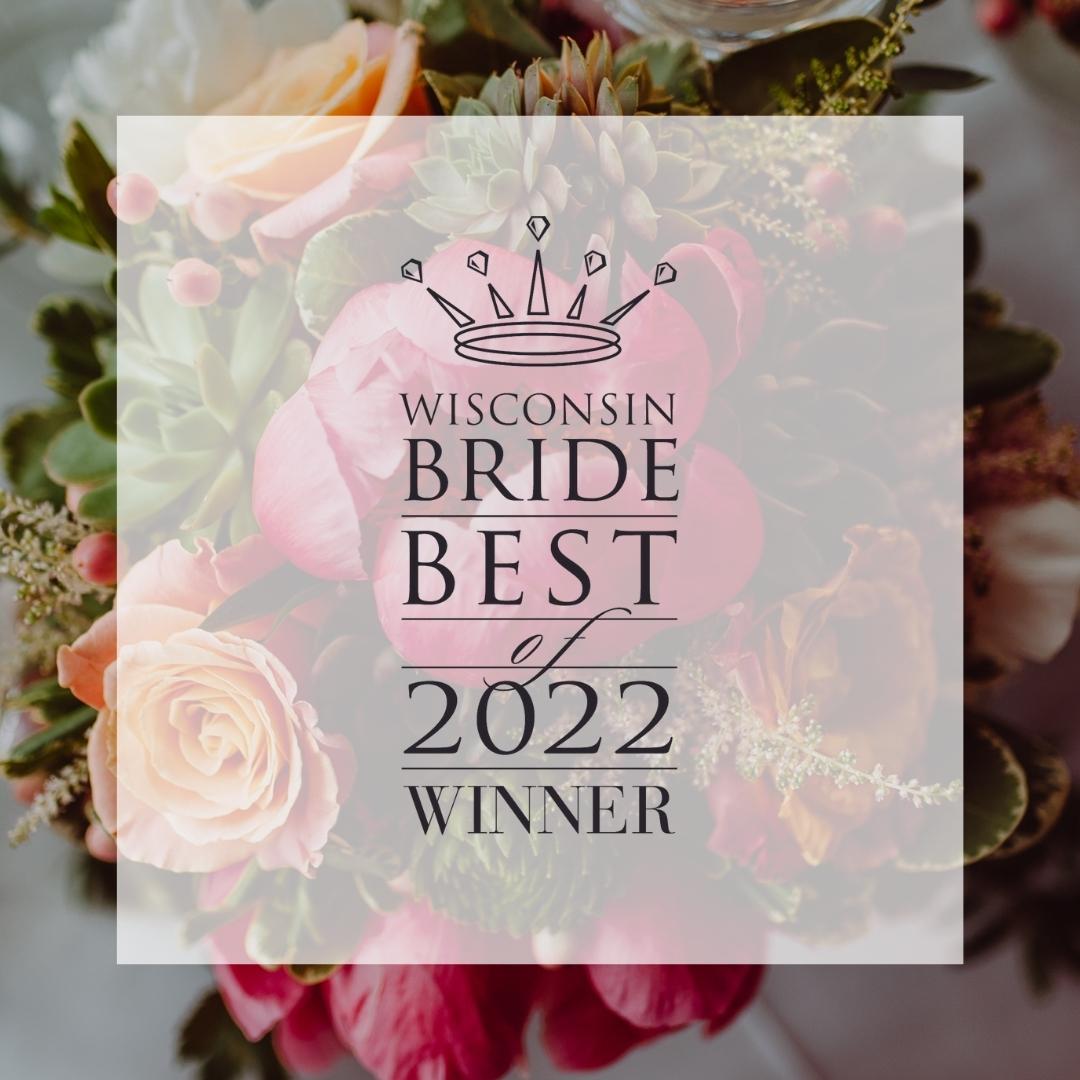 We are delighted to be named Wisconsin Bride magazine's Best Wedding Night Hotel in 2022!