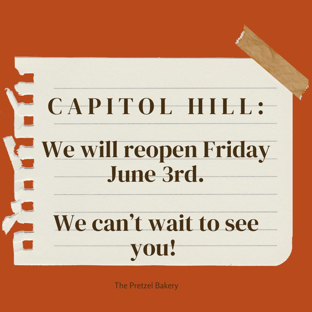 HVAC replaced.  We’re working tomorrow to prep and organize for reopening on Friday June 3rd.  We appreciate your patience and understanding.