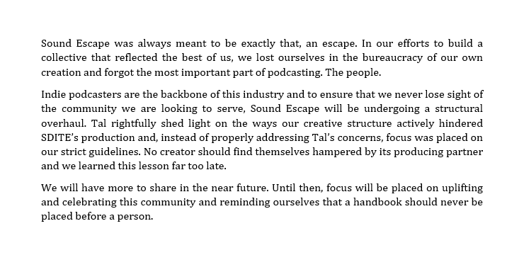 Sound Escape Productions tweet media