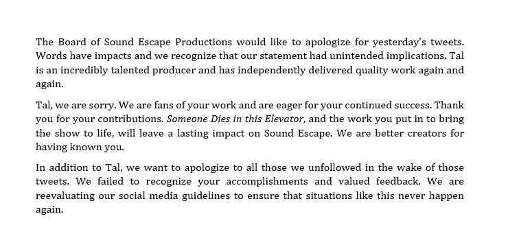 Sound Escape Productions tweet media