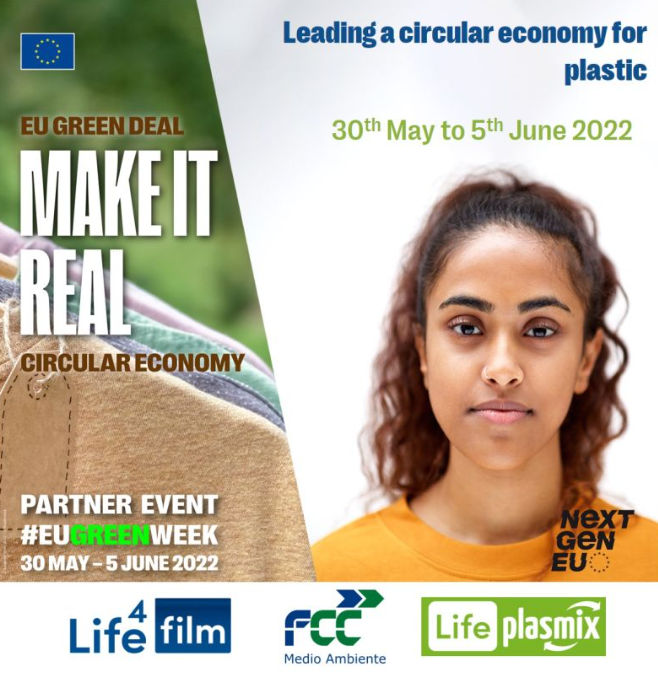 4filmLife's tweet image. @FCC_MA , leader and main partner of the LIFE 4FILM project, participates in the European Green Week 2022, join us at our event! 
lnkd.in/d9FB5ynk
👇 Don&apos;t miss the opportunity to learn about the course of these projects.
lnkd.in/eZTSHamf
#EUGreenWeek2022