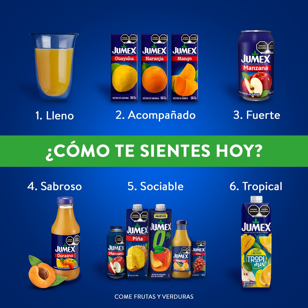 Jumex on Twitter sea que te sientas, Jumex® siempre estará