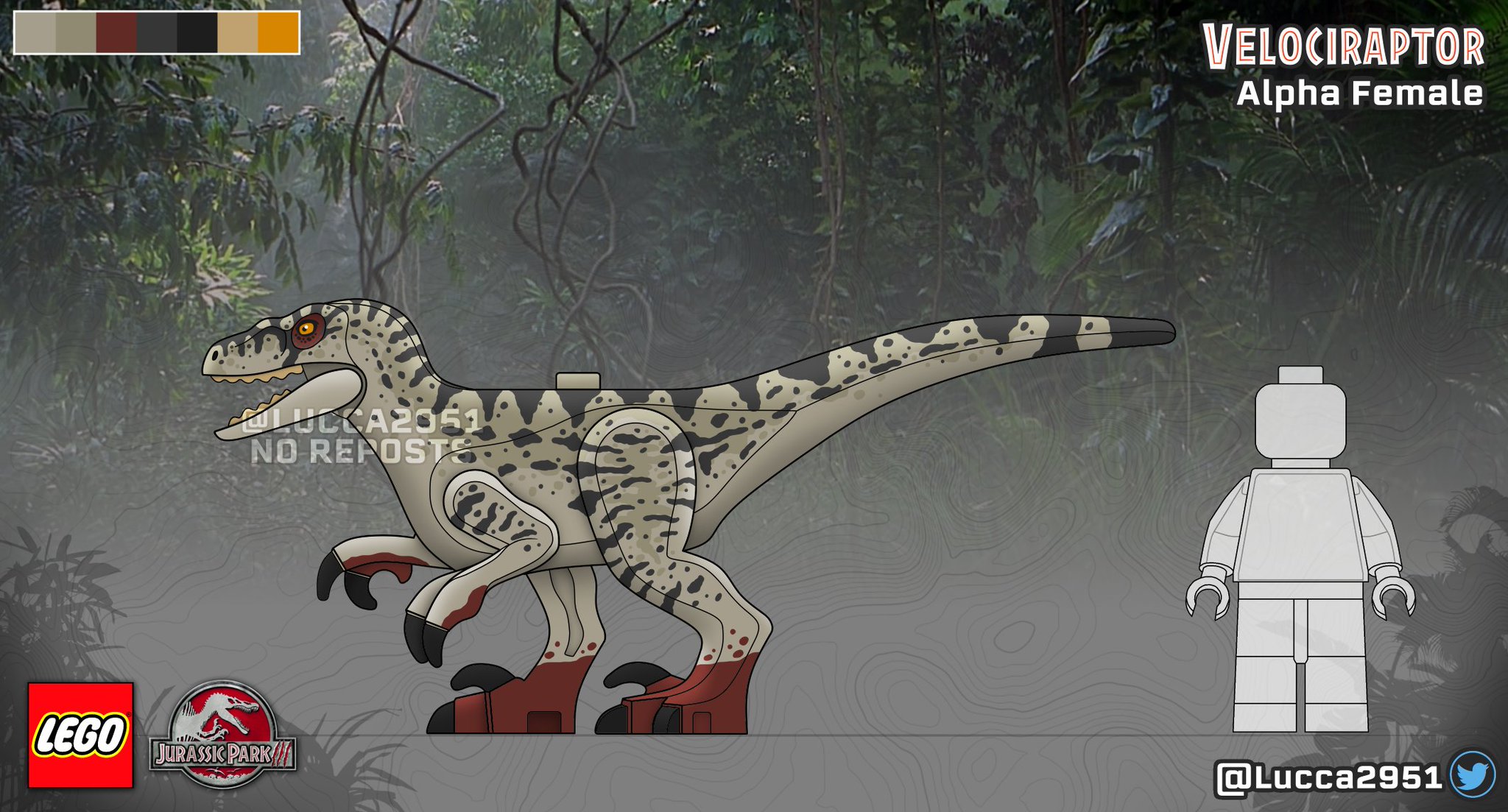 The alpha jurassic world lego sales