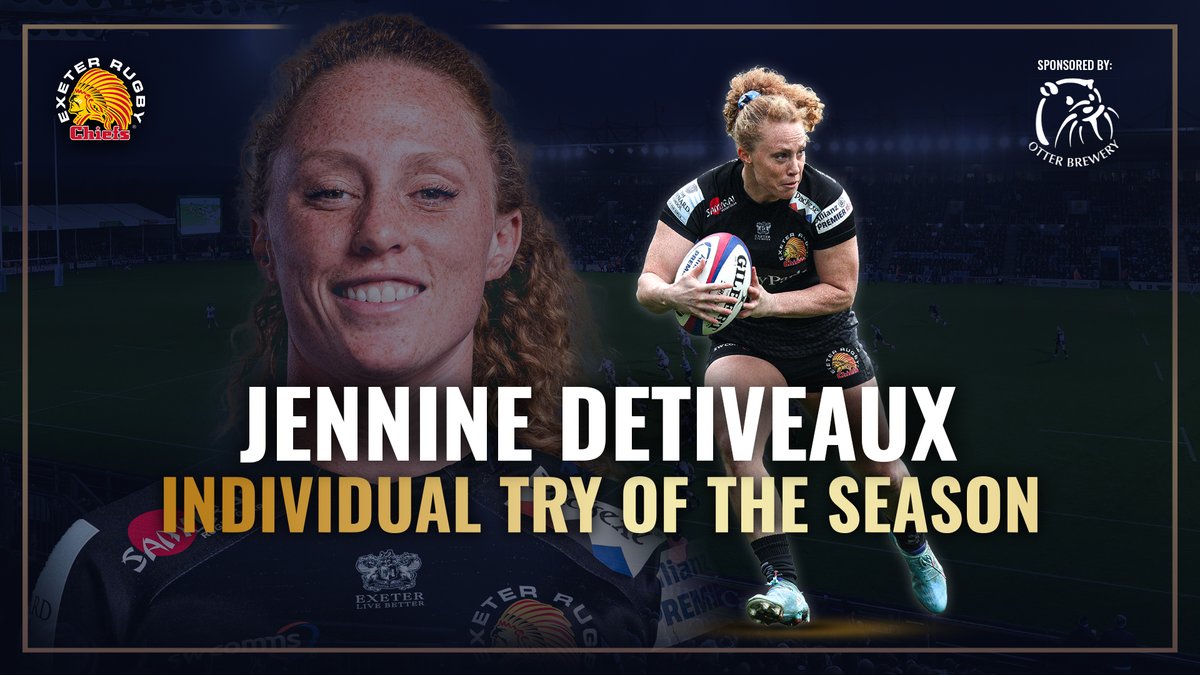 🏆 - Our next award of the night is the <a href="/otterbrewery/">Otter Brewery</a>  Women's Individual Try of the Season and the winner is................

JENNINE DETIVEAUX for her great score against Saracens Women

#ChiefsEoS2022