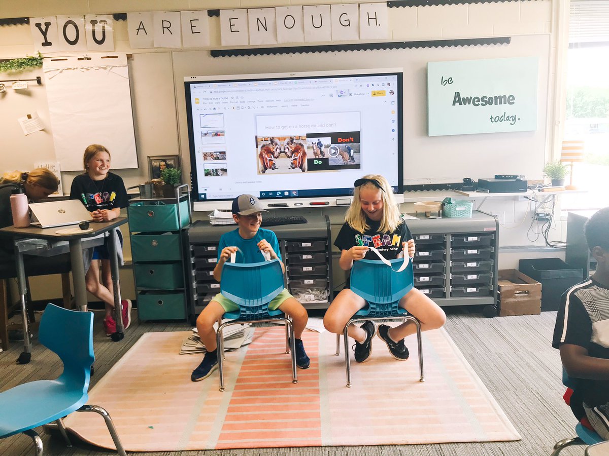 chelsea_roekel's tweet image. S’s took over and planned their lessons to be “teacher for a day.” We had how to ride a horse, coding, origami, Pokémon card design, bracelet making, how to throw different pitches, and all about the Somali culture! #mckinleystrong #owatonnaproud #studentautonomy