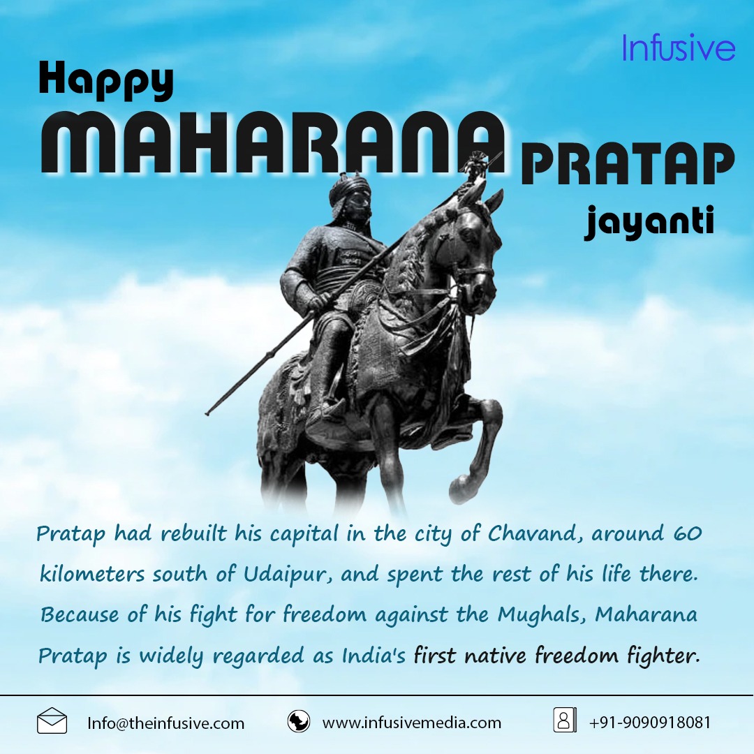 DigitalInfusive's tweet photo. Infusive
Happy Maharana Pratap Jayanti!
Pratap had rebuilt his capital in the city of Chavand, around 60 kilometers south of Udaipur, and spent the rest of his life there.
#maharanapratap #MaharanaPratapJayanti #maharana #india #infusive #like https://t.co/PtooeJeaTf