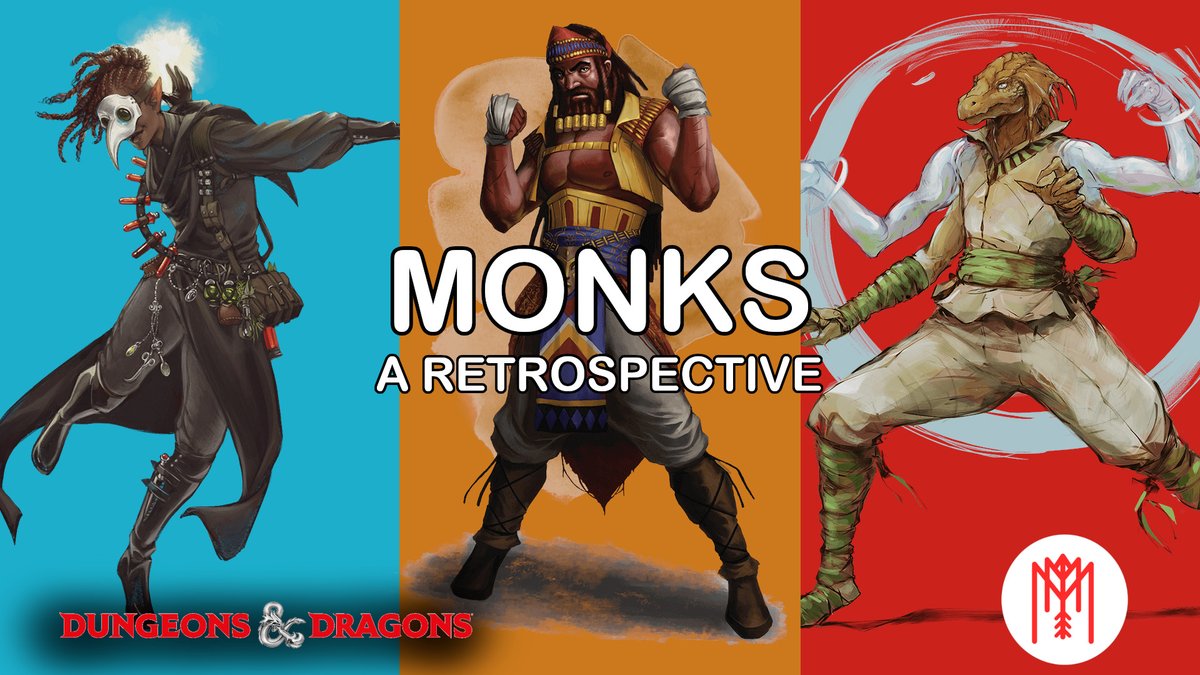 Monsters_Multi's tweet photo. 5e has been out for nearly 8 years now and the question still remains. Are monks bad? 

We take a look at the history of monks and how design philosophies have evolved on this weeks episode of M&amp;M. 

What do you want to see from monks?

#dnd #ttrpg
https://t.co/cC1LXaZJSd https://t.co/bZaMQX2ZHi