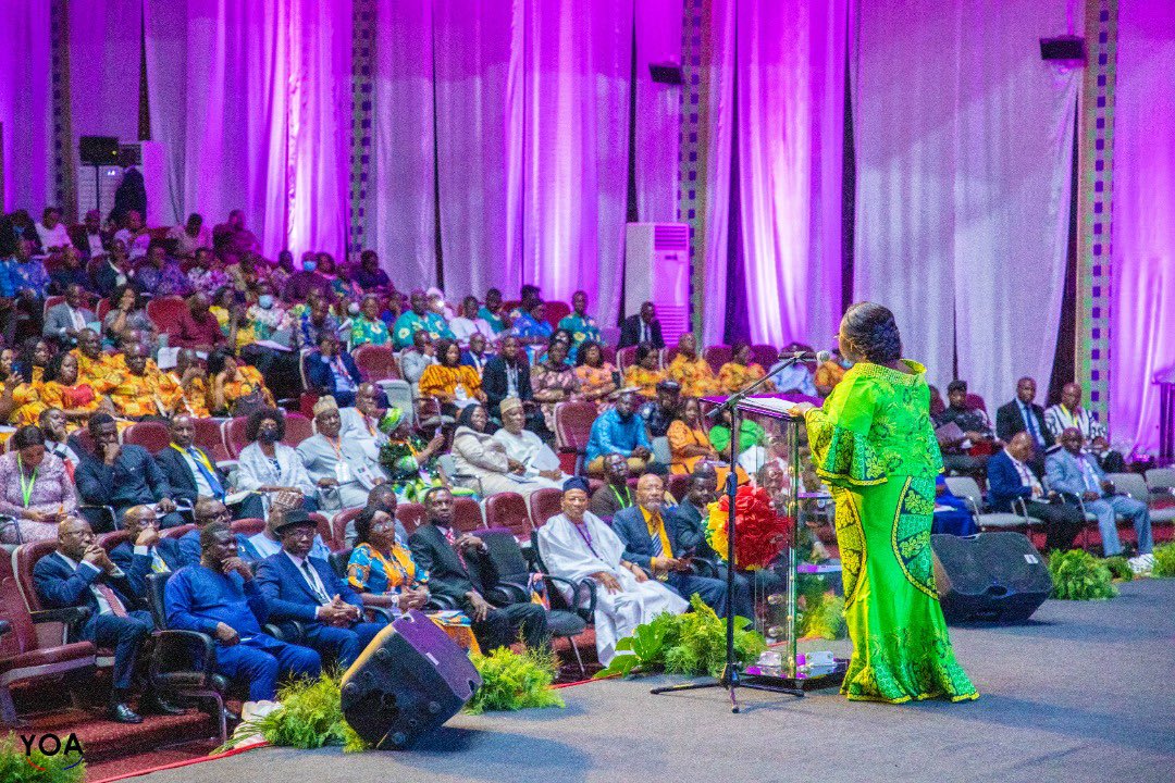 yoadutwum's tweet photo. The colourful ceremony held at the Accra International Conference Center was attended by teachers and education leaders from across Africa 

Also in attendance were my colleague Ministers in charge of Education from various African countries. https://t.co/djG8wG5XPR