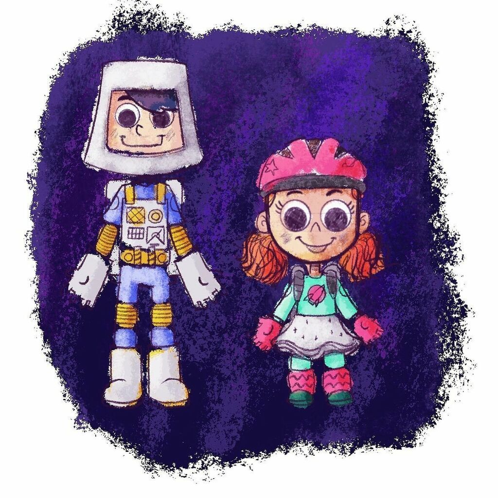 A colour exploration for these boy and girl characters that will be in my next portfolio illustration. The idea is that they have made their own spacesuits as they pretend to travel through the solar system. 

#portfolioillustration #picturebooks #childr… instagr.am/p/CeRxlS1PmA6/