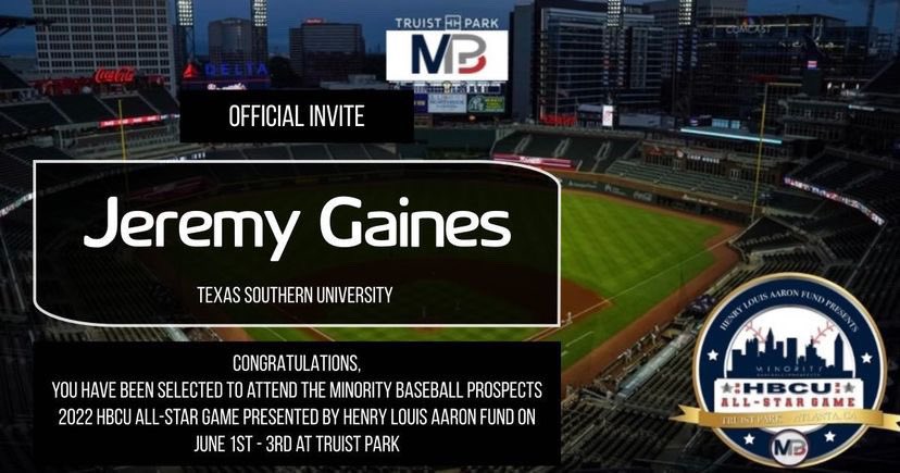 TXSOBASEBALL's tweet photo. Congrats and Good luck to these guys as they are participating in the MBP HBCU All-Star Game this weekend!!
@Jgaines_ @gabev_14 @tudatime @TyreseClayborne @TooBwill @MBPTakeover
#GoTigers #TSUbaseball https://t.co/VAdJ7EdPe3