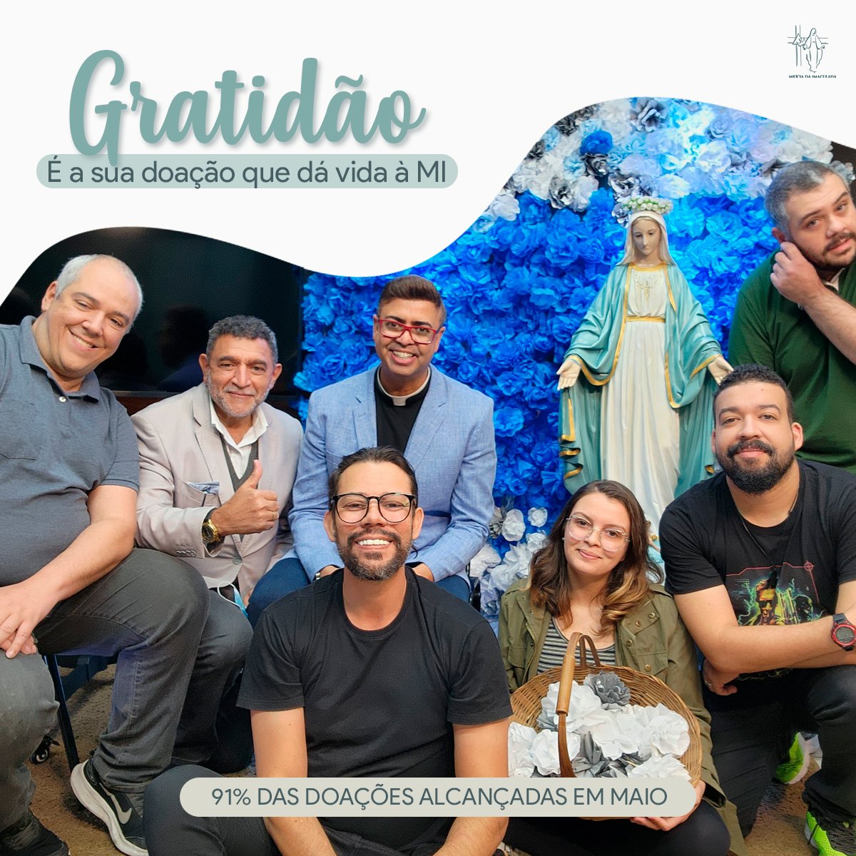 sedeimaculada's tweet photo. Gratidão da família MI a todos que doaram para esta Obra conquistar evangelizando 🌻❤ https://t.co/5AMpk5u2CM