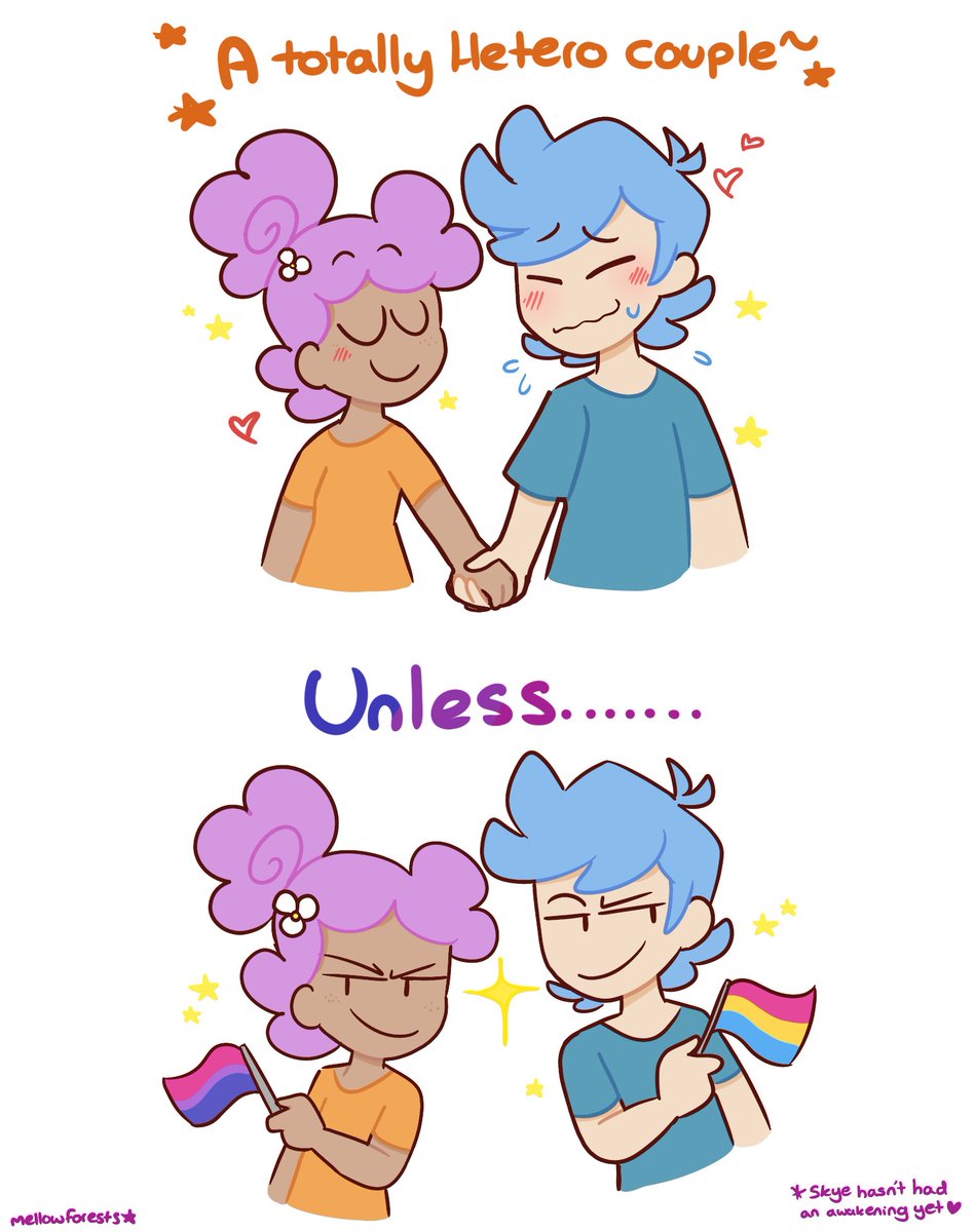 mellowforests's tweet photo. I waited a year to draw this 😭💖
Happy Pride✨ https://t.co/YqRd3t0Bhg
