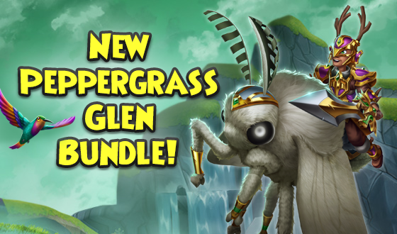 Your hidden refuge awaits with the new Peppergrass Glen Bundle! 🦌🌿

This $39 bundle is available exclusively at GameStop and includes many fantastic items such as the Peppergrass Glen, Poodle Moth Mount, Hummingbird Pet, and more! wizard101.com/game/peppergra… #Wizard101