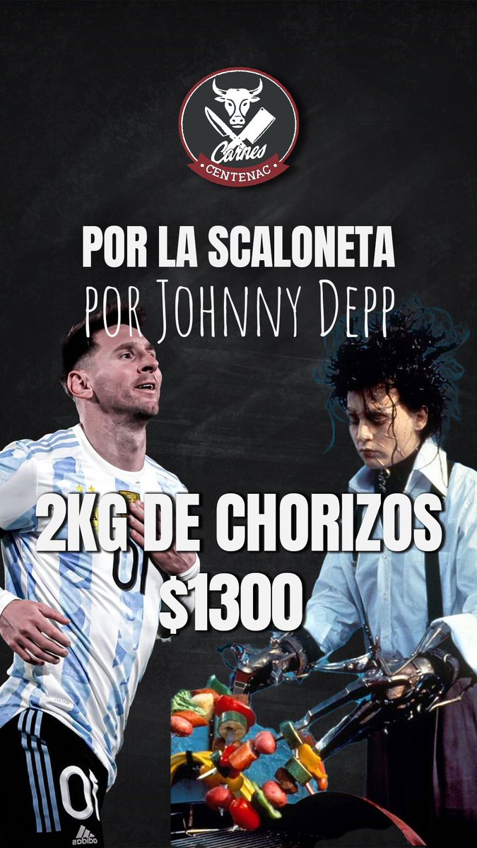 Por la Scaloneta y Johnny Depp nosotros nos ponemos la de Messi 🙌🏼🤤🇦🇷