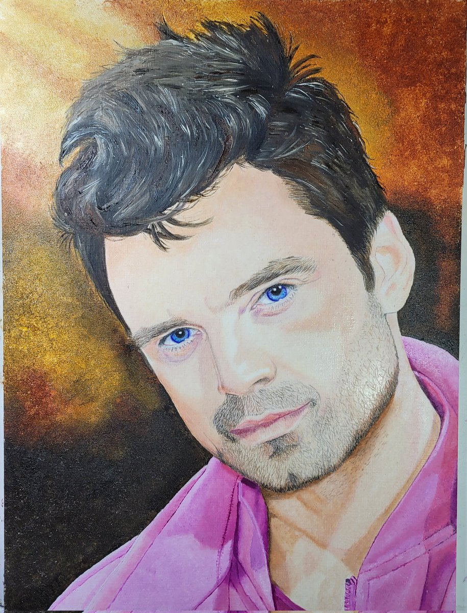 #MetGala2022 #sebastianstan #artistsontwitter #oiloncanvas 
A3 polychromos pencils and oil paint on canvas