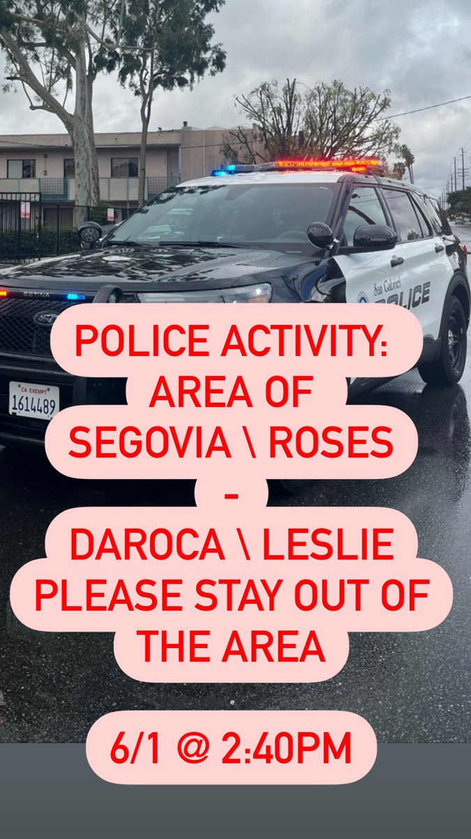San Gabriel Police Department tweet media
