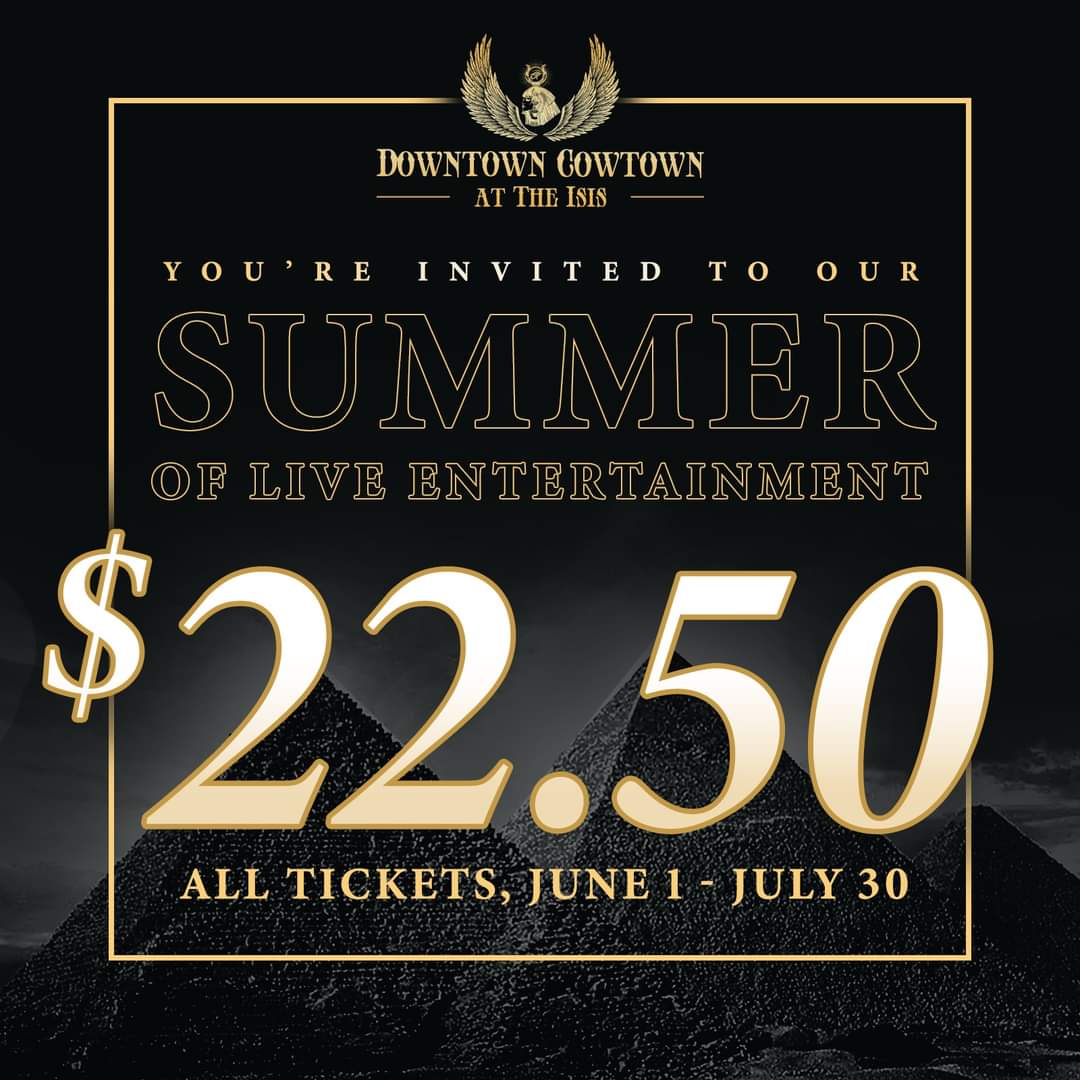 All live entertainment tickets this summer!! Reverse-Inflation #LIVE #summer