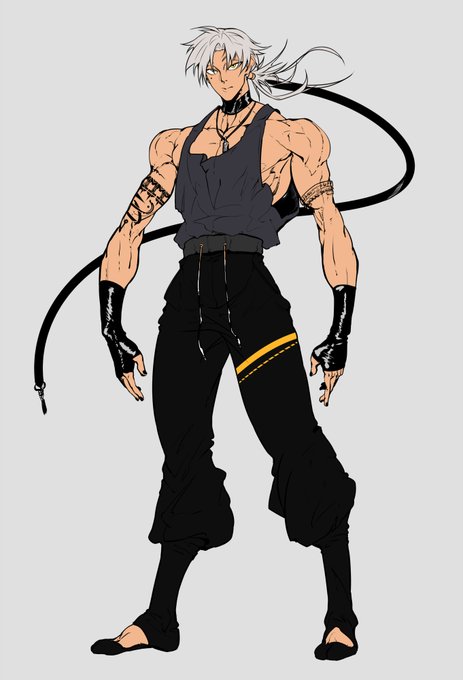 前に描いた格闘家の子
しっかりキャラ化してお名前はノーランです
真ん中分けにしたり色々微調整 