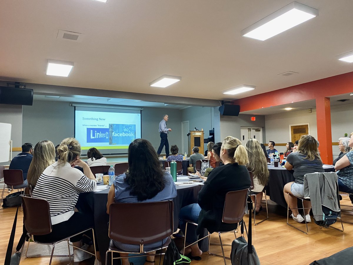 D6leadership's tweet photo. Day 3: We learned from the past. And now today, Dr. Jeff McCausland, Dr. Brad Johnson, and John Schaus are expanding our views to include leadership lessons of the present and the future. #D62022 #leadership #mentoring #sevenrevolutions @WVUSD_Tweet @CSIS @mccauslj @schausdc https://t.co/Fwk6K8nCrQ