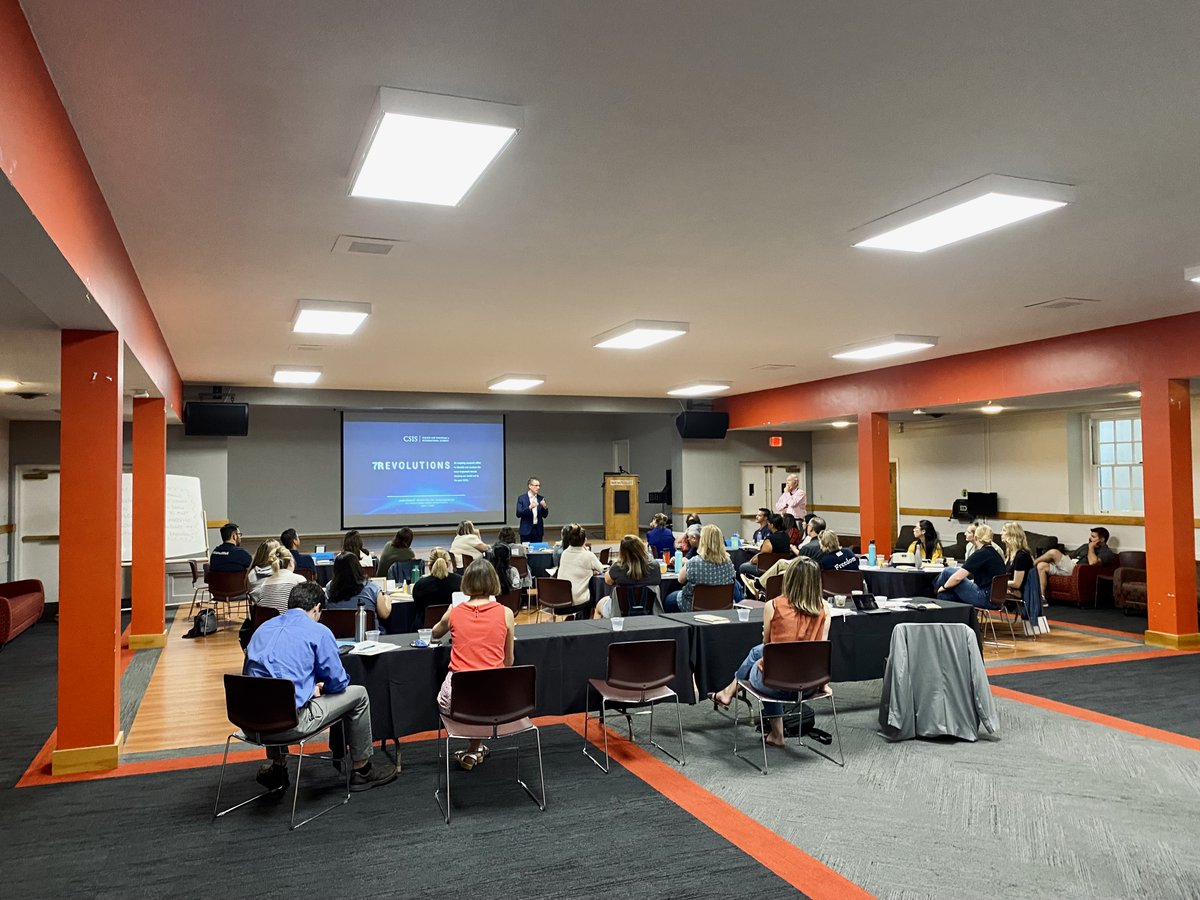D6leadership's tweet photo. Day 3: We learned from the past. And now today, Dr. Jeff McCausland, Dr. Brad Johnson, and John Schaus are expanding our views to include leadership lessons of the present and the future. #D62022 #leadership #mentoring #sevenrevolutions @WVUSD_Tweet @CSIS @mccauslj @schausdc https://t.co/Fwk6K8nCrQ