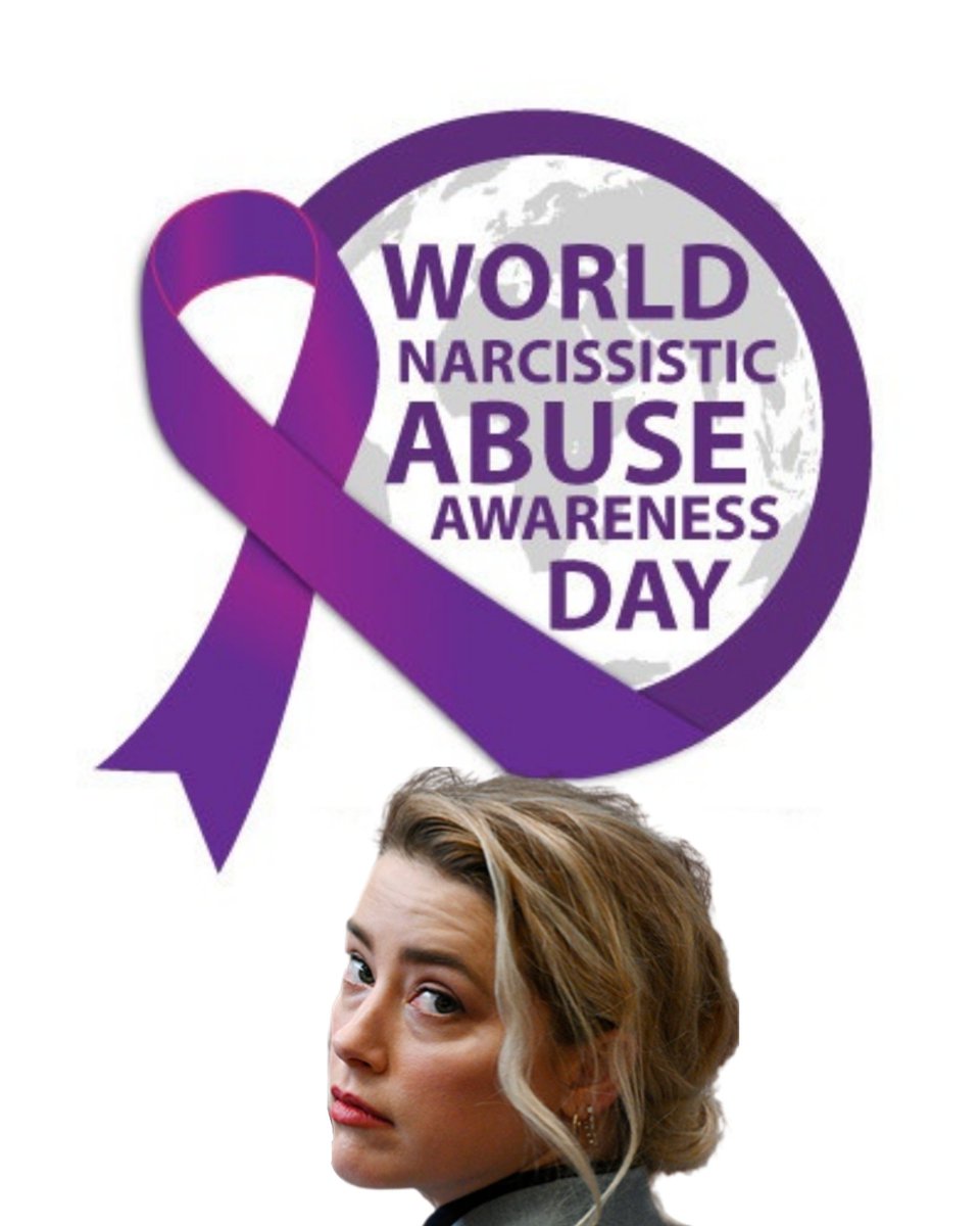 Let's not forget today is also World Narcissistic Abuse Awareness Day! 🤔👍
#JusticeForJohnnyDepp #JohnnyDepp #AmberTurd #AmberHeardIsALiar #AmberHeardIsAnAbuser #AmberHeardDeservesPrison <a href="/thatumbrellaguy/"></a> <a href="/andysignore/">Andy Signore</a> @KyDUIGuy <a href="/ellisgreg/">Greg Ellis 🏴‍☠️</a> <a href="/ThatBrianFella/">Brian McPherson</a>