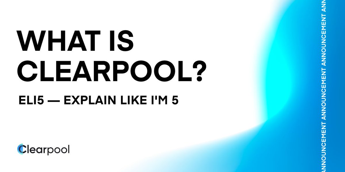 ClearpoolFin's tweet photo. 🤔 Want to borrow unsecured liquidity?
💰 Want to earn attractive risk-adjusted returns on your stablecoins without getting KYC'd?

👇🧵 Here's a simple explanation about what Clearpool is - ELI5 (Explain Like I'm 5) edition

$CPOOL

1/11 https://t.co/WJAj44YxuF