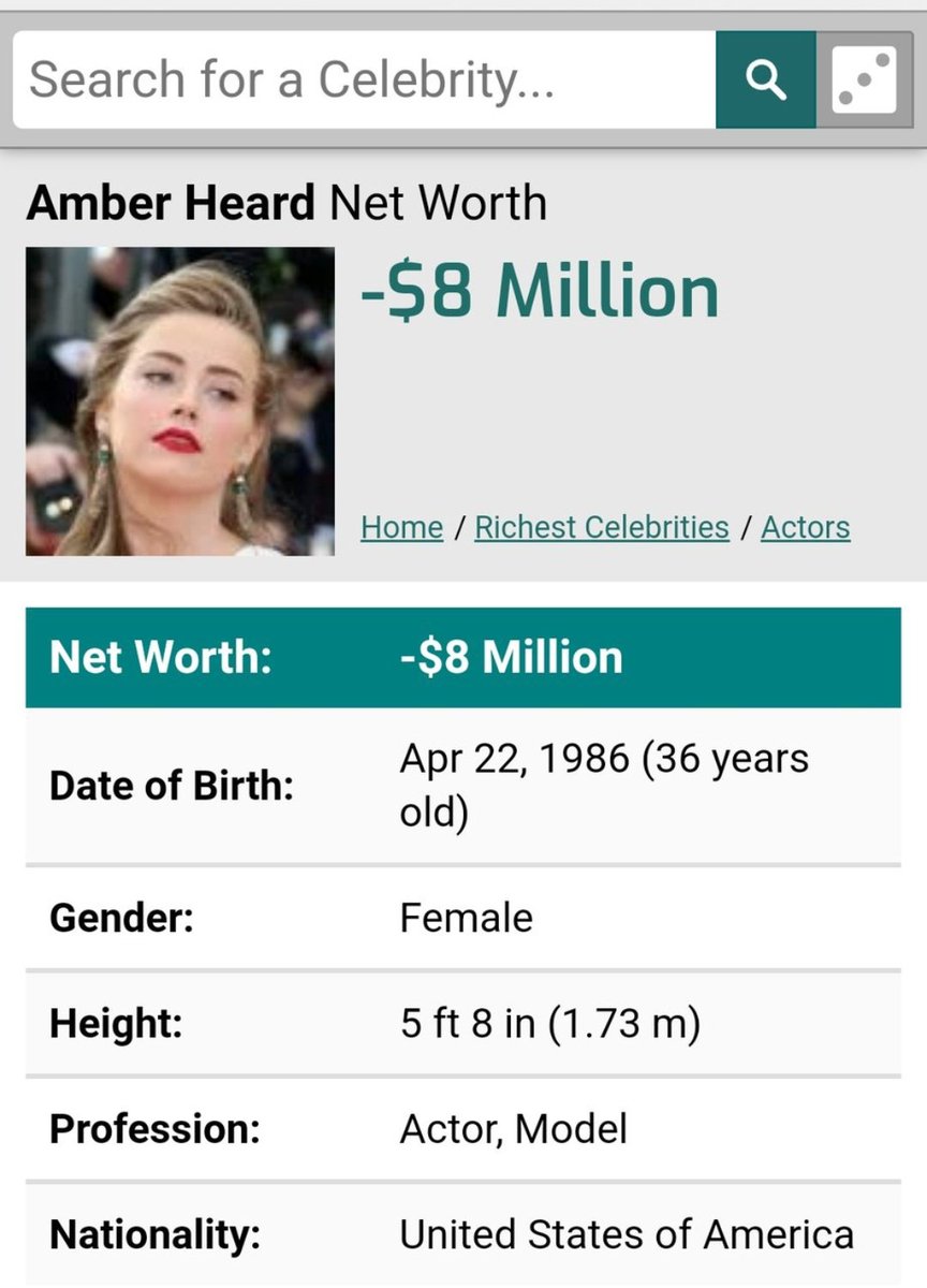 shumaeel's tweet photo. The new net worth #jhonnydepp #AmberHeard #verdictwatch https://t.co/mtDJQUB0il