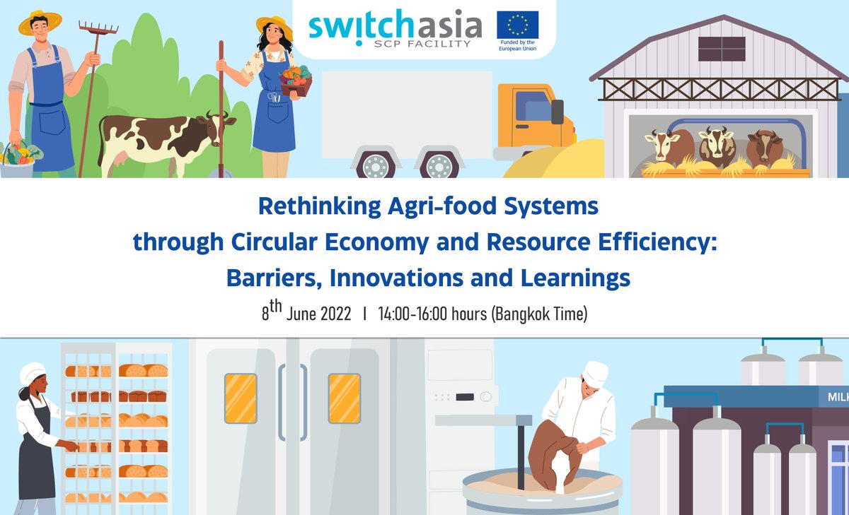 switchasia's tweet photo. 📣 - 6 days to our @switchasia Webinar: Rethinking Agri-food Systems through Circular Economy and Resource Efficiency👩‍🌾👨‍🌾 Enhancing food security, nutrition and resilience has never been more important. Still time to Register👉https://t.co/rmVKl8VtmH @EU_Partnerships #Farm2Fork https://t.co/mPOunxS1d5
