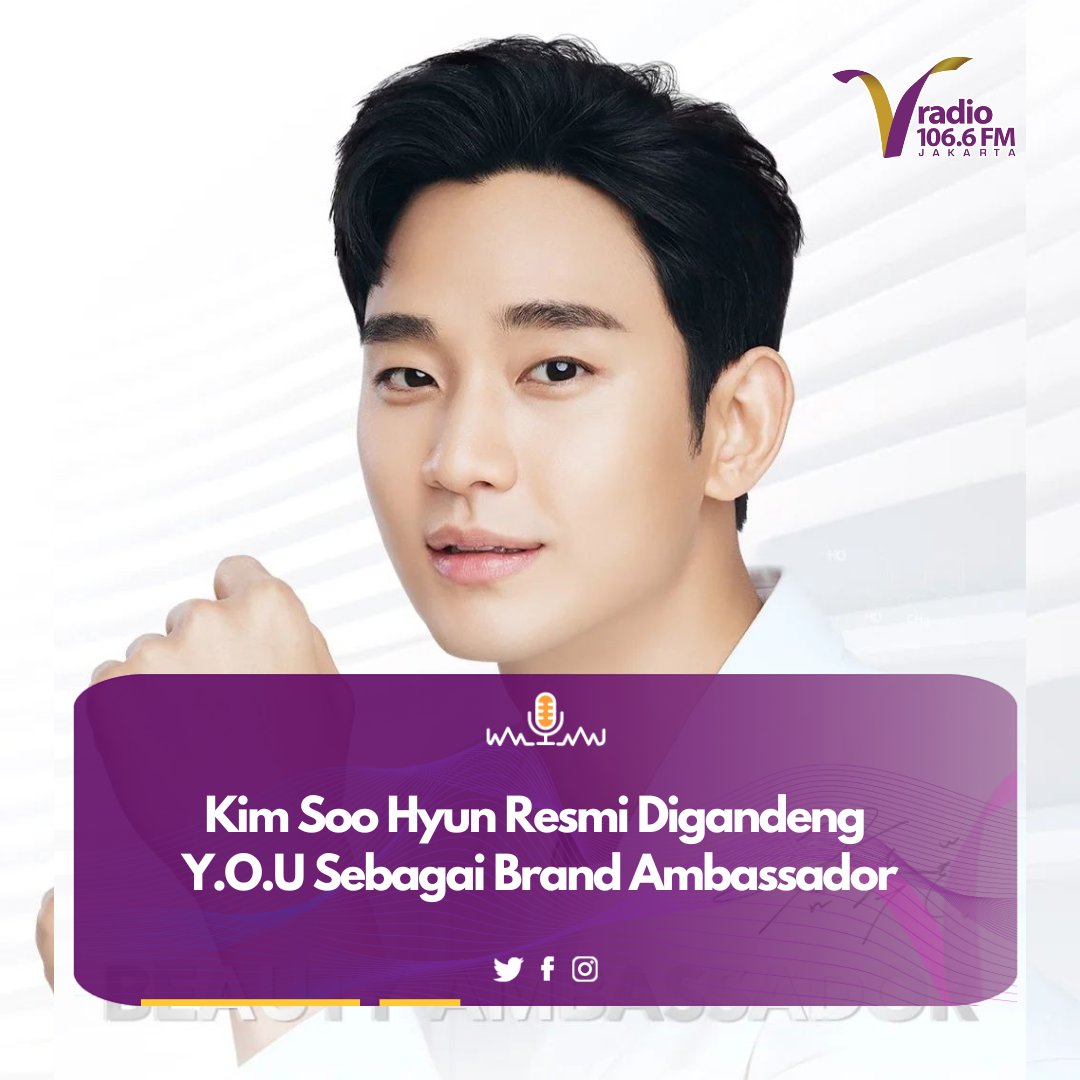 vradiofm's tweet photo. Kali ini, Kim Soo Hyun. Y.O.U Beauty secara resmi mengumumkan kolaborasinya dengan Kim Soo Hyun, aktor terkenal Korea Selatan sebagai Brand Ambassador Y.O.U Beauty terbaru per 1 Juni 2022.
#VRadio #Viral #Update #Trending #Info #KimSooHyun #YOUMakeup https://t.co/lLQyiHW2Ai