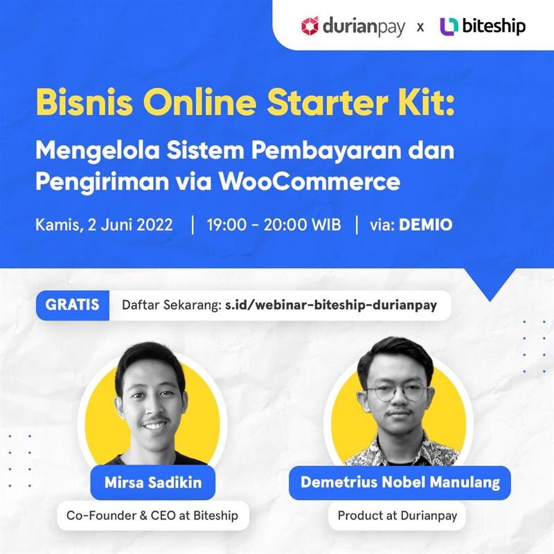 durianpay's tweet photo. Bisnis Online Starter Kit: Mengatur Sistem Pembayaran dan Pengiriman via WooCommerce

Saat ini, Woocommerce memudahkan pebisnis untuk mengembangkan website toko online dengan mudah. Tanpa pengalaman coding sama sekali, Anda tetap bisa mewujudkan toko online yang professional. https://t.co/Oyw2BDwLxt