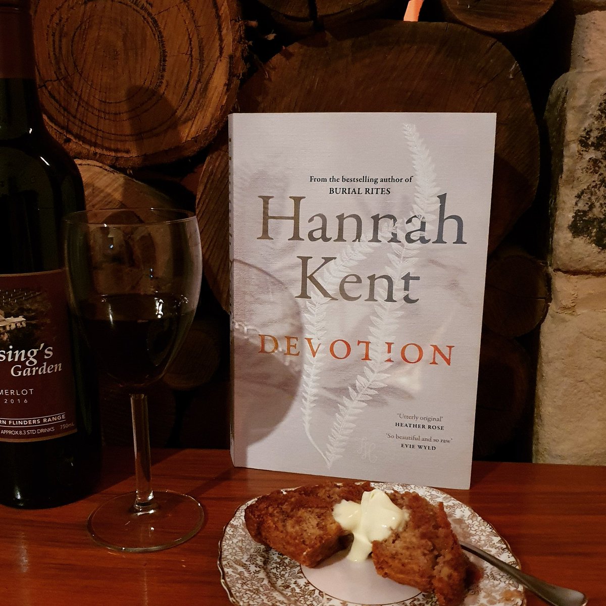 DanielleClode's tweet photo. Such a treat to read so close to home - a beautifully constructed story of German migrants in Hahndorf, but with an unexpected twist. Perfect with a glass of #Blesing family wine and spiced apple cake by the fire. #devotion #hannahkent #goodreads https://t.co/T0Mj4aUGiG