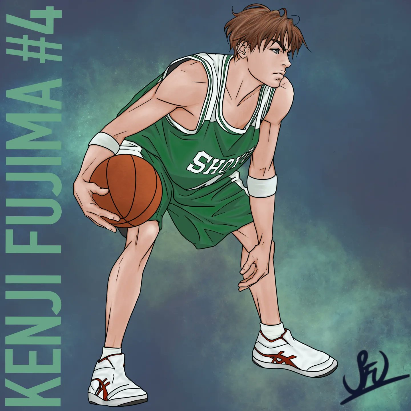 Shinichi Maki Vs Kenji Fujima (Slam Dunk) Sticker By ArtxcL ...