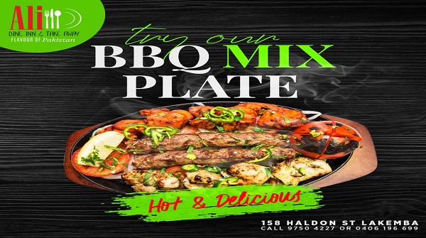 AliTakeaway's tweet photo. Hot & Delicious BBQ Mix Plater is ready for you from @AliTakeaway
Don't delay and must enjoy the BBQ taste at @AliTakeaway
#AliDineInnAndTakeAway #AliDineInnLakemba #bbqlovers #barbeque #deliciousbbq #foodoninstagram #bbqdinner #tastybbq #tastyfood #sydneylocals #sydneyeats https://t.co/dd6pytAosf