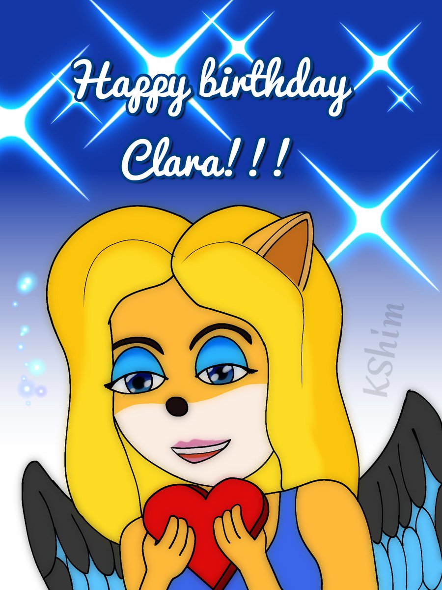 kammy_GT's tweet photo. Belated birthday gift for my friend @WingedClara 🥳🥳🥳, his OC Clara with a lovely present.
Hope you had a great day yesterday and I wish you the best!!!
#SomeoneelseOC
#CrashBandicootOC
#CrashBandicootFanart https://t.co/6kE6n5bI9Q