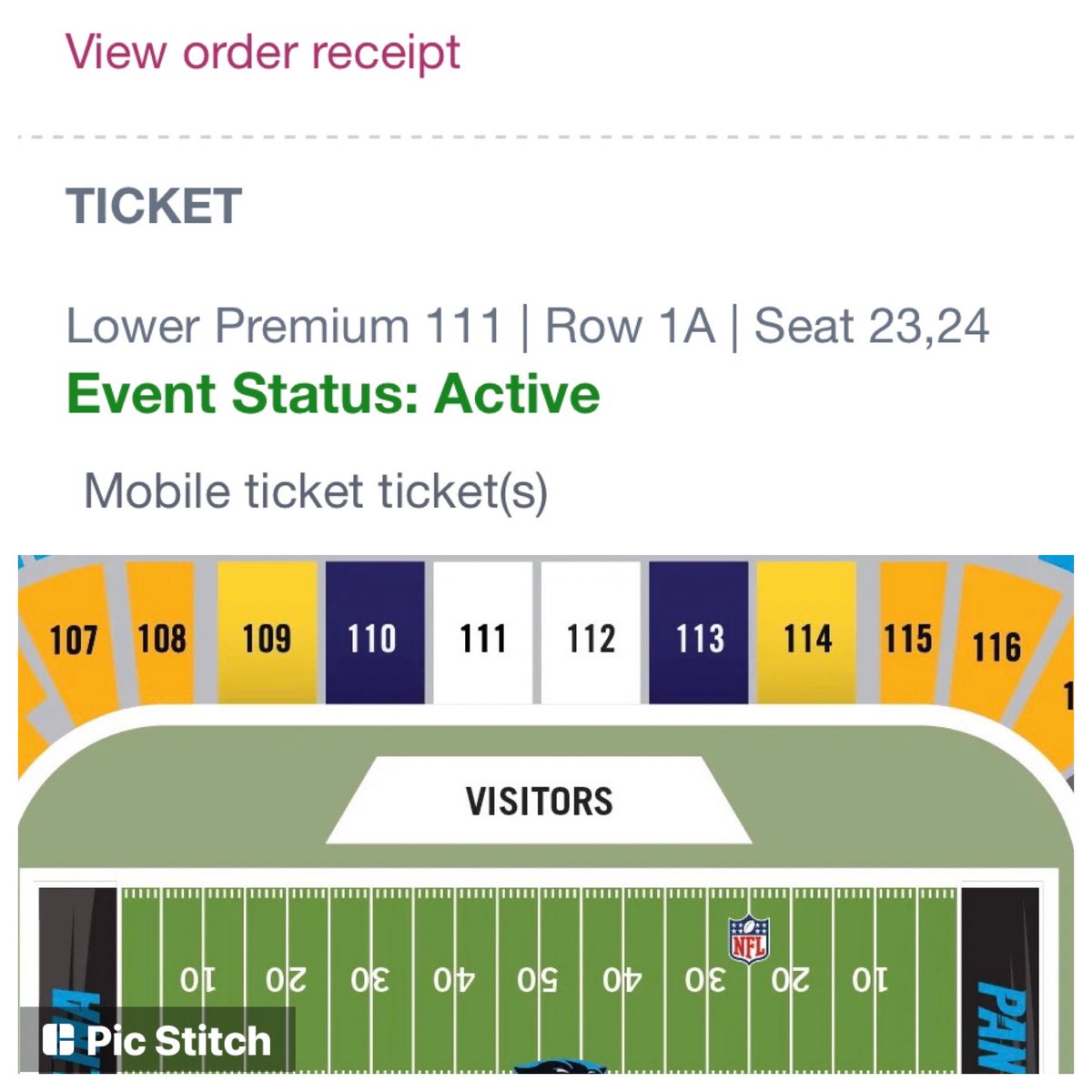 graysonsnyder07's tweet photo. Man the wife just let me know we will be seeing the @BuffaloBills on my birthday!!! Front Row seats RIGHT BEHIND THE BILLS BENCH!!! @JoshAllenQB @stefondiggs @gabedavis13_  @Shaq_Lawson90 @kaiirelam5 @VonMiller  LET’S GO BUFFALO!!! https://t.co/zRD34RAzxg