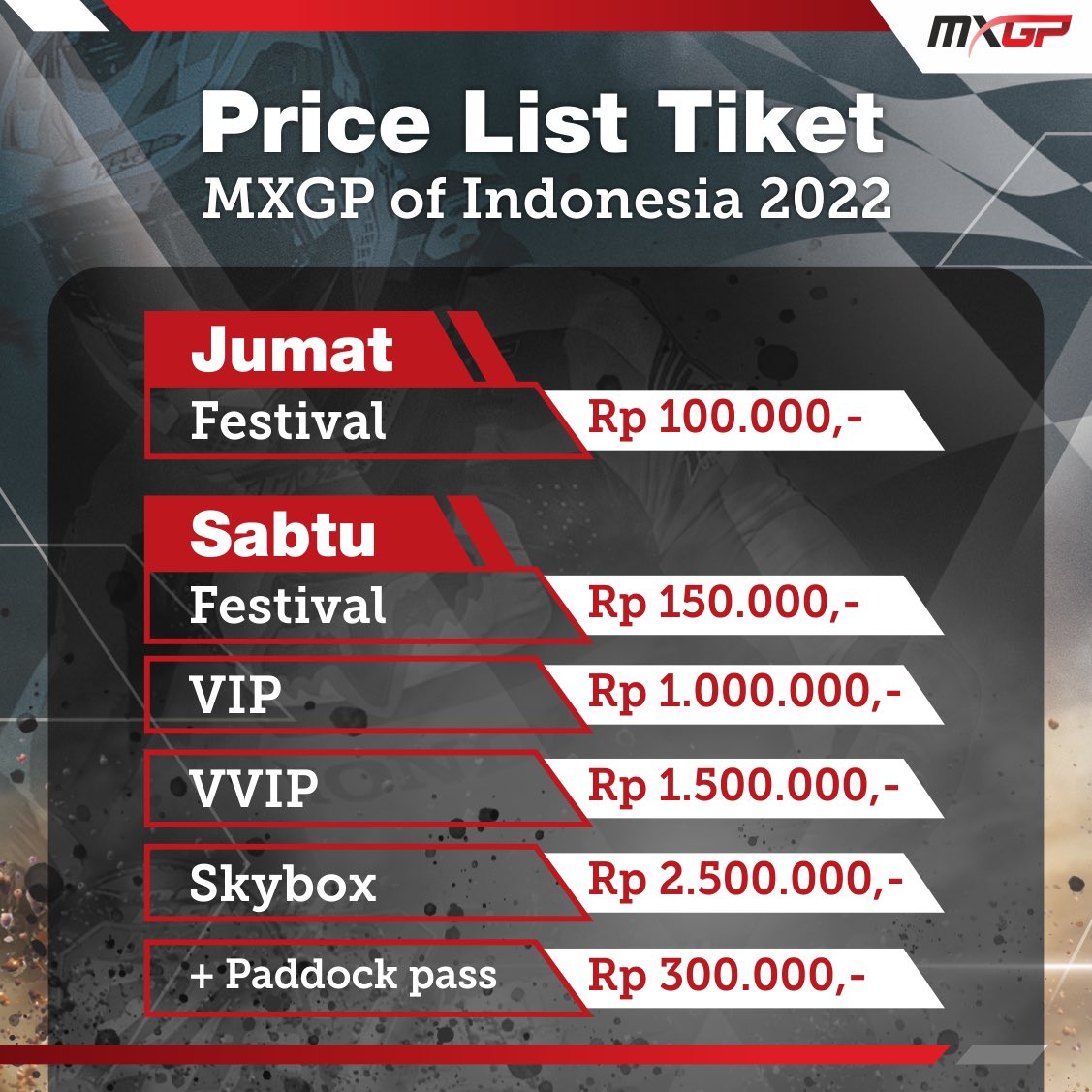 MXGP_Sumbawa's tweet photo. Kali ini NTB resmi ditunjuk sebagai tuan rumah MXGP of Indonesia, Samota, Sumbawa yang akan diselenggarakan pada 24-26 Juni 2022.

Ayo segera beli tiketnya di https://t.co/z7aVLbK84Q

#mxgp2022 #mxgpindonesia #mxgpsamota #mxgpsumbawa #ntb #nusatenggarabarat #sumbawa #indonesia https://t.co/Eid2denZOy