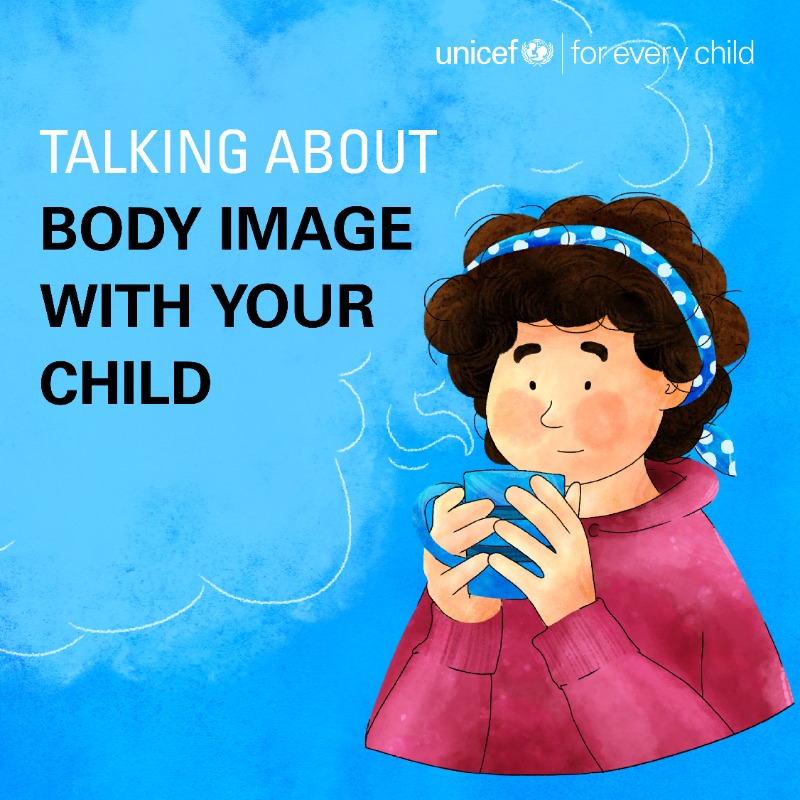 UNICEFIndia's tweet photo. There is no doubt that children are easily influenced by the opinion of others. As their body changes, they may be bullied, and body shamed.

It's important that you talk about their body image and confidence before they experience negativity.

#OnMyMind