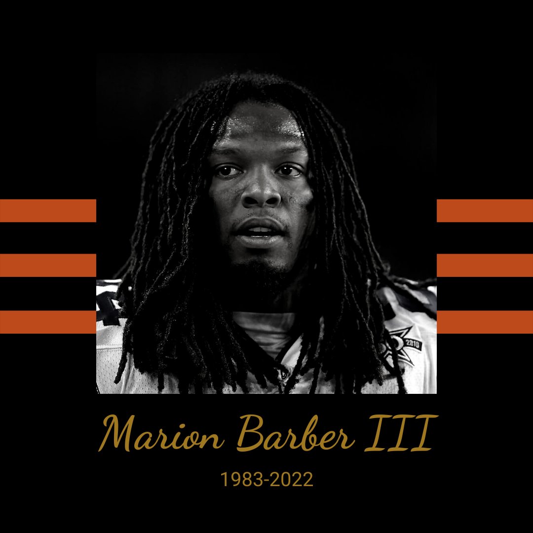 OMBIGroupLLC's tweet photo. Ten years after leaving the NFL team, Marion Barber III passed away at the 38. Our hearts go out to Marion’s family and friends during this difficult time. https://t.co/wZ2N0nAGbG
