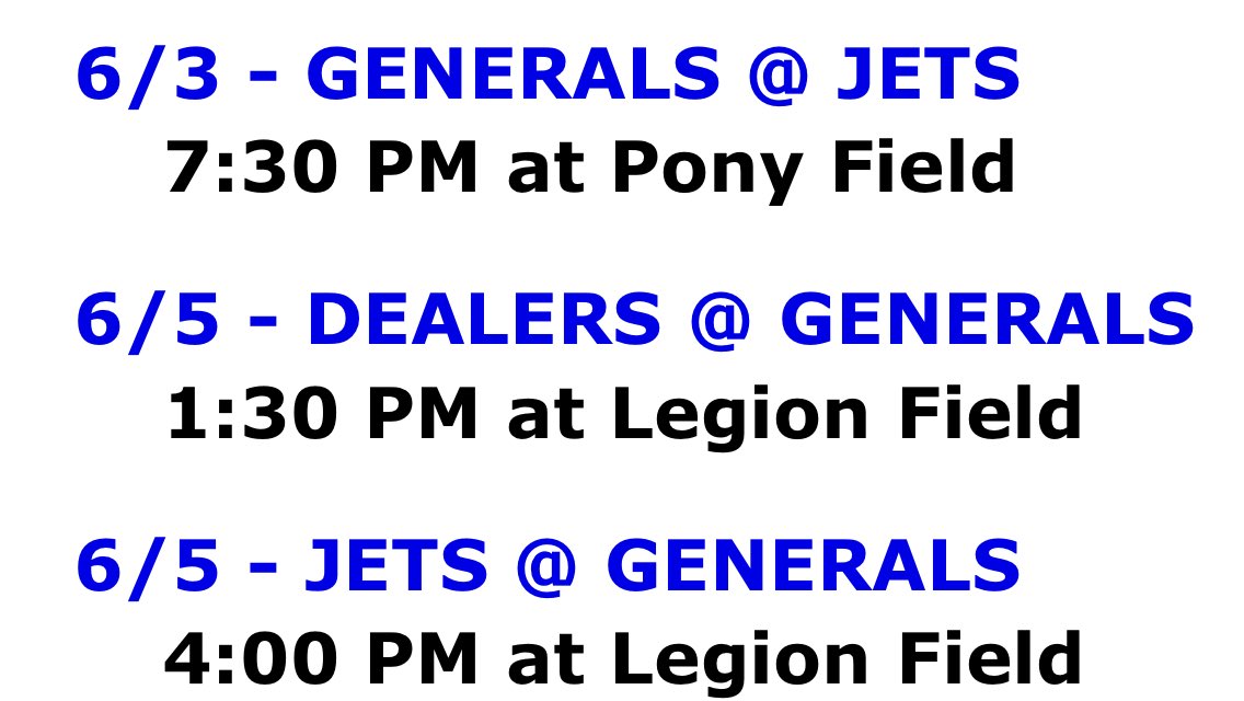 Generalscotton's tweet photo. Opening weekend schedule for the  @Generalscotton It’s time!! @radford_evan @tyler_wilson25 @Jackson_Eli11 @JacksonCook1800 @zachary_butler @carsongaultt @caleb_hobson24 @ArderriusT https://t.co/bBRMDvrkBN