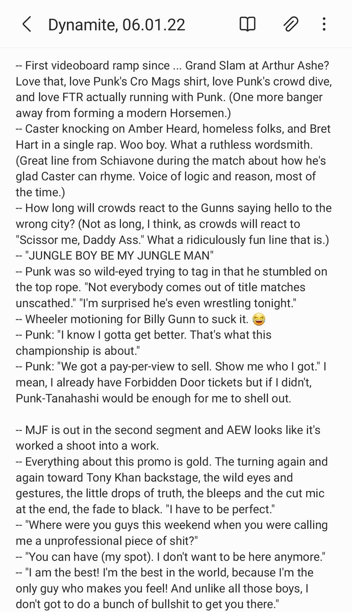 AEW_notes's tweet photo. #AEWDynamite, June 1. https://t.co/XzM4uXycVT
