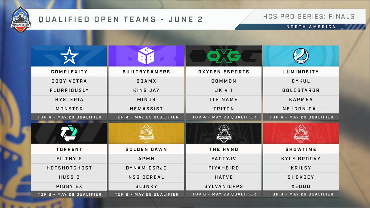 HCS's tweet image. Join us tomorrow as we kick off NA's first official broadcast of Split 2 with this week's 🇺🇸 #HCSProSeries! 

The action begins at 3pm PT / 6pm ET 👇
Twitch.tv/Halo | aka.ms/HCS-YouTube
