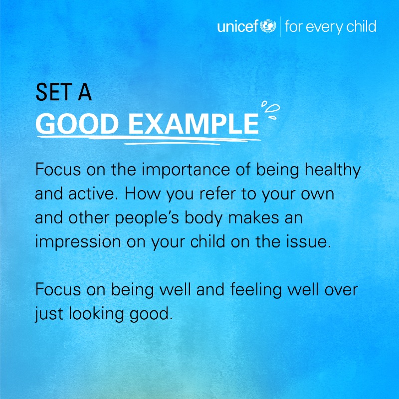 UNICEFIndia's tweet photo. There is no doubt that children are easily influenced by the opinion of others. As their body changes, they may be bullied, and body shamed.

It's important that you talk about their body image and confidence before they experience negativity.

#OnMyMind