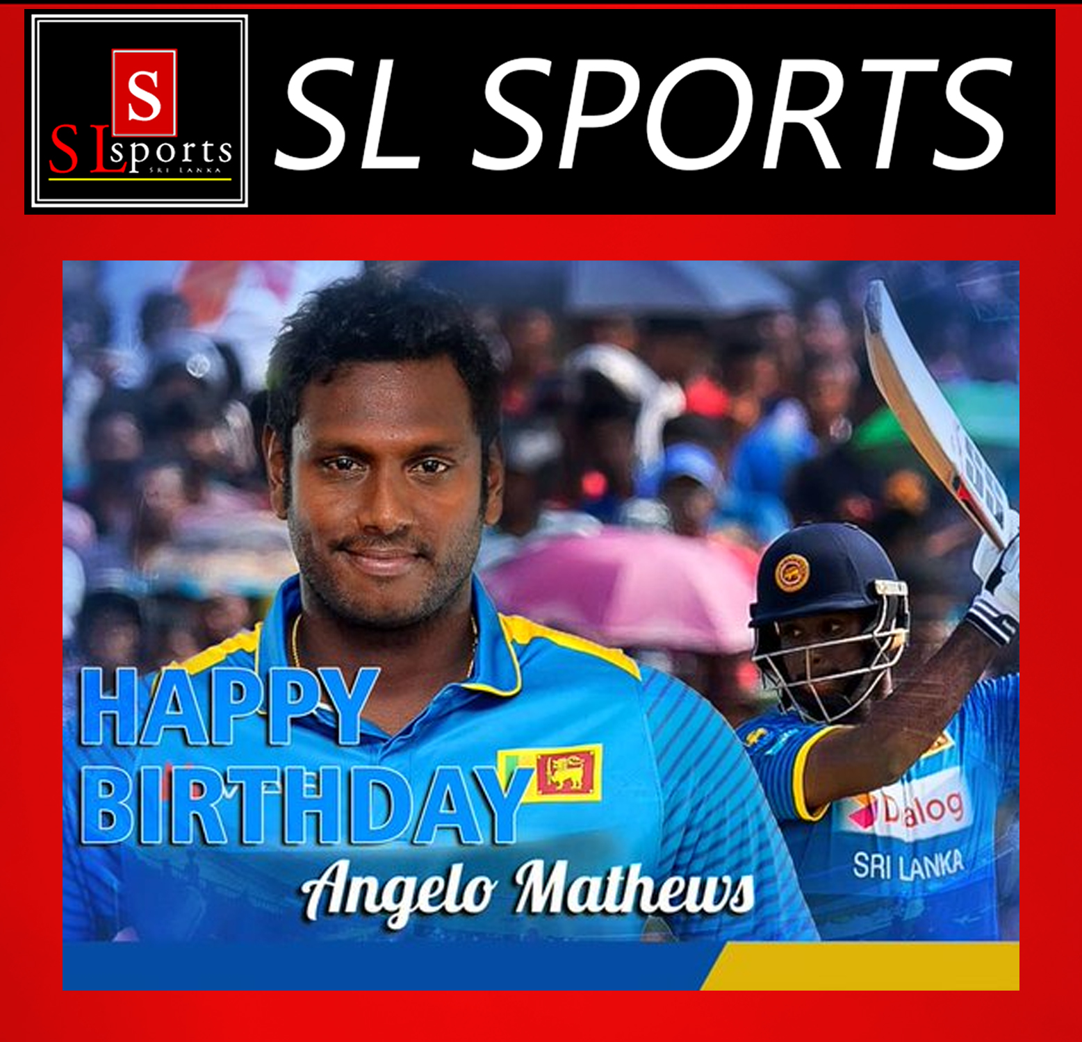 Happy Birthday to Angelo Mathews...!      