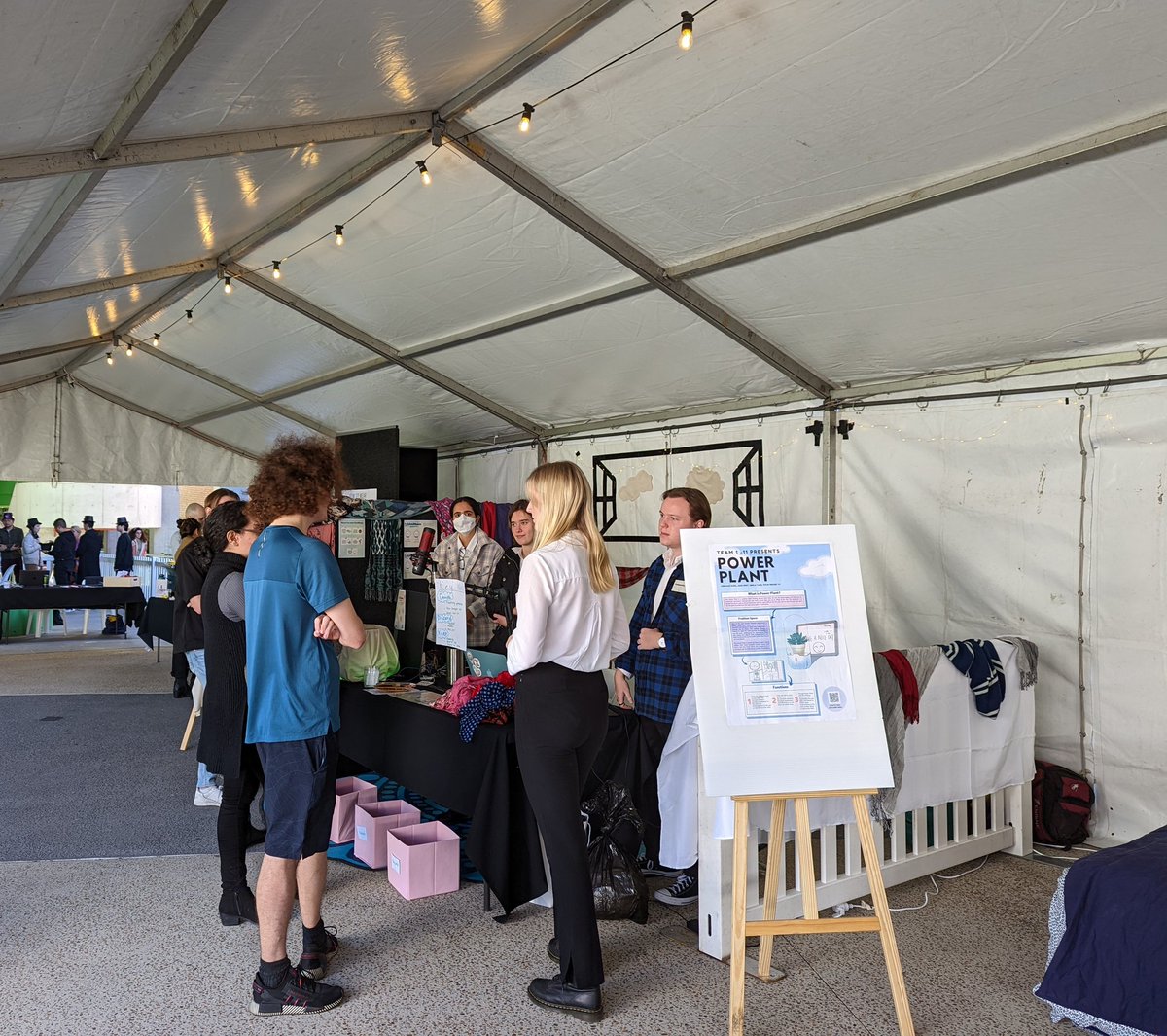 UQSchoolEECS's tweet photo. Our 2022 UQ Interaction Design Exhibit is now underway!

Sun's out 🌞 and our student project prototypes are also out on display at the forecourt of the @UQ_News Liveris Building today. 

Come by and say hello and check out the work of #UQITEE's future #UX practitioners 🧑🏻‍💻🧑🏼‍💻 ✨ https://t.co/ZPHQuIck8q