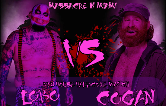 CultWrestle's tweet photo. Fun House Hardcore Match with @DeathmatchClown  and @thewholecogan to open the show in Miami. https://t.co/TaR5QUCZaV