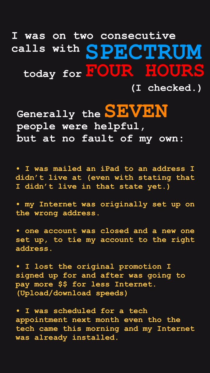 MeTheLetterE's tweet photo. I really have to ask: @GetSpectrum @Ask_Spectrum - this you? I’d love to talk to someone again so a brand new customer doesn’t have to go through this again. Honestly - how do we make sure this doesn’t happen again?!? #Spectrum #CustomerService #SpectrumFail https://t.co/5SRkSNd9mQ