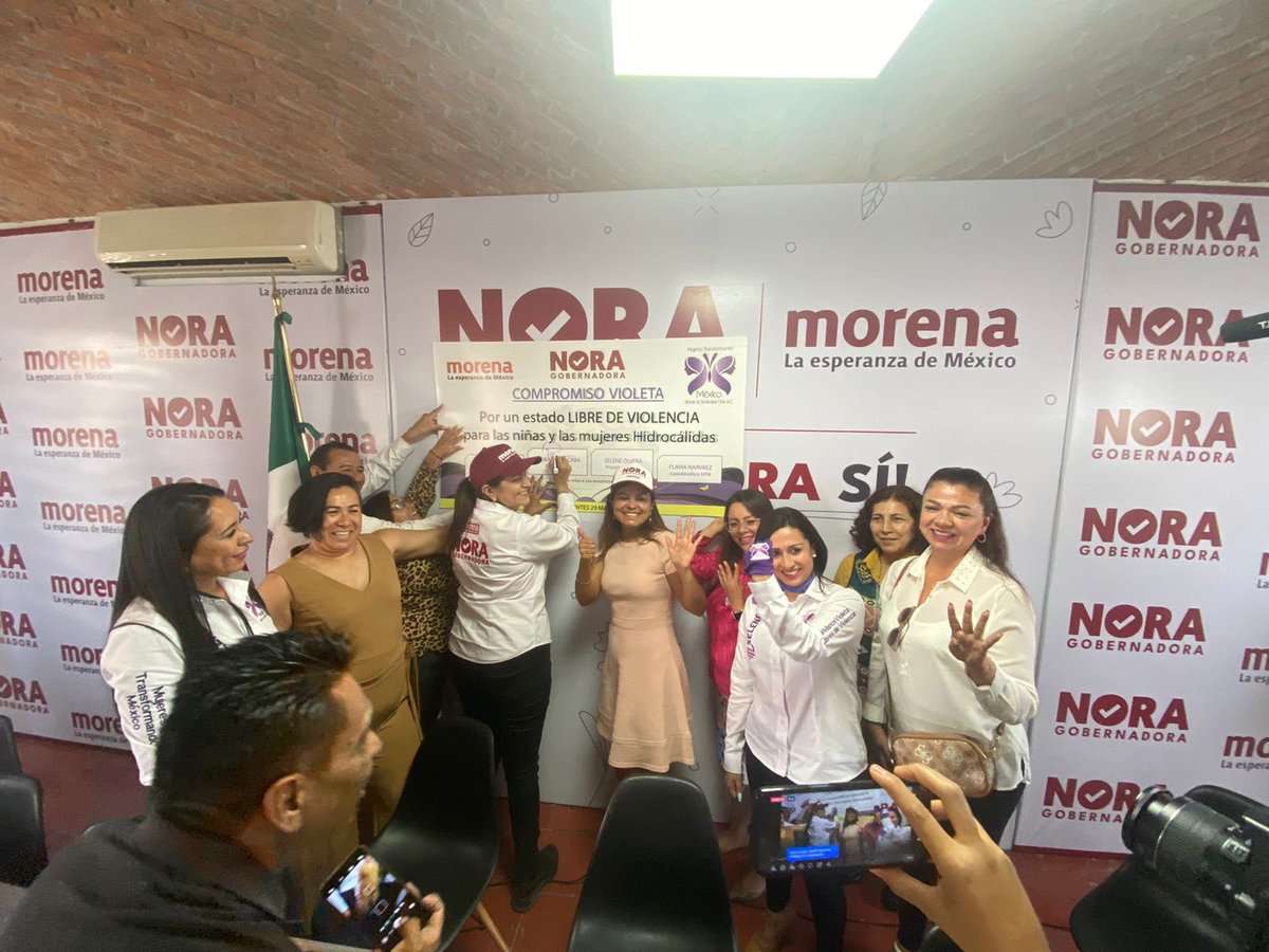 RedFeministaT's tweet photo. En la Red Feminista para la Transformación estamos convencidas de que llegó la hora de un verdadero cambio para Aguascalientes. 

¡Externamos nuestro total respaldo a Nora Ruvalcaba y reconocemos su compromiso con las mujeres!🧵 🪡 💜 https://t.co/qcwLbACI47