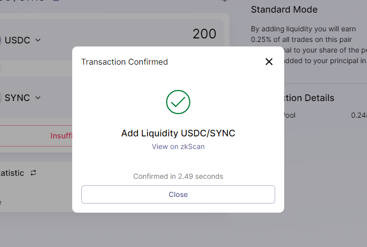 ColineRosemary's tweet photo. GREAT #L222 #zkSync #Layer2 #ZKRollup #testnet #Ethereum #DeFi https://t.co/FY9kyjcvXn