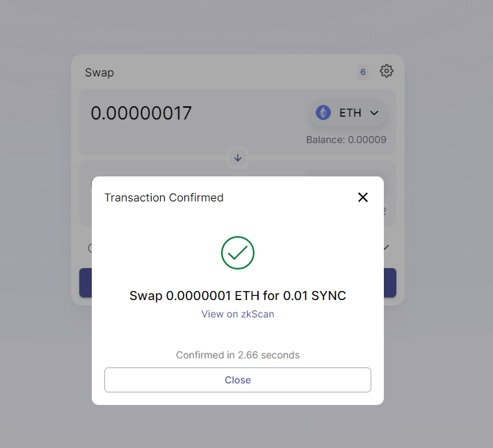 ColineRosemary's tweet photo. GREAT #L222 #zkSync #Layer2 #ZKRollup #testnet #Ethereum #DeFi https://t.co/FY9kyjcvXn