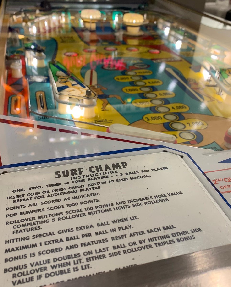 ThePinScientist's tweet image. My latest restoration job is complete! Surf Champ (Gottlieb, 1976). 🏄‍♂️ 

Did you notice the EM Score Keeper mod? 🏆 

TheEMScoreKeeper.com 

#Pinball
#PinballMod
#PinballMods
#PinballRepair
#PinballRestorations
#PinballCollector
#Electromechanical
#ElectromechanicalPinball